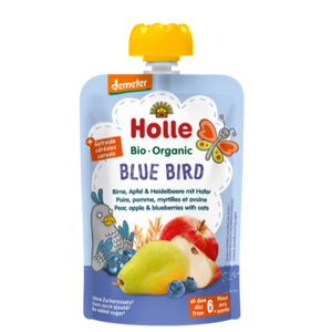 Holle Blue Bird Pure - Mollë, dardhë, boronicë dhe tërshërë