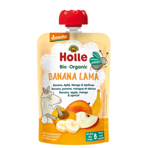 Holle Banana Lama Pure - Banane, mollë, mango dhe kajsi