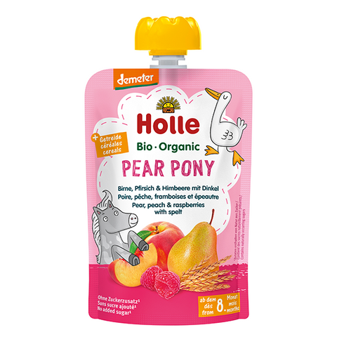 Holle Pear Pony Pure - Dardhë, pjeshkë, manaferra dhe tërshërë