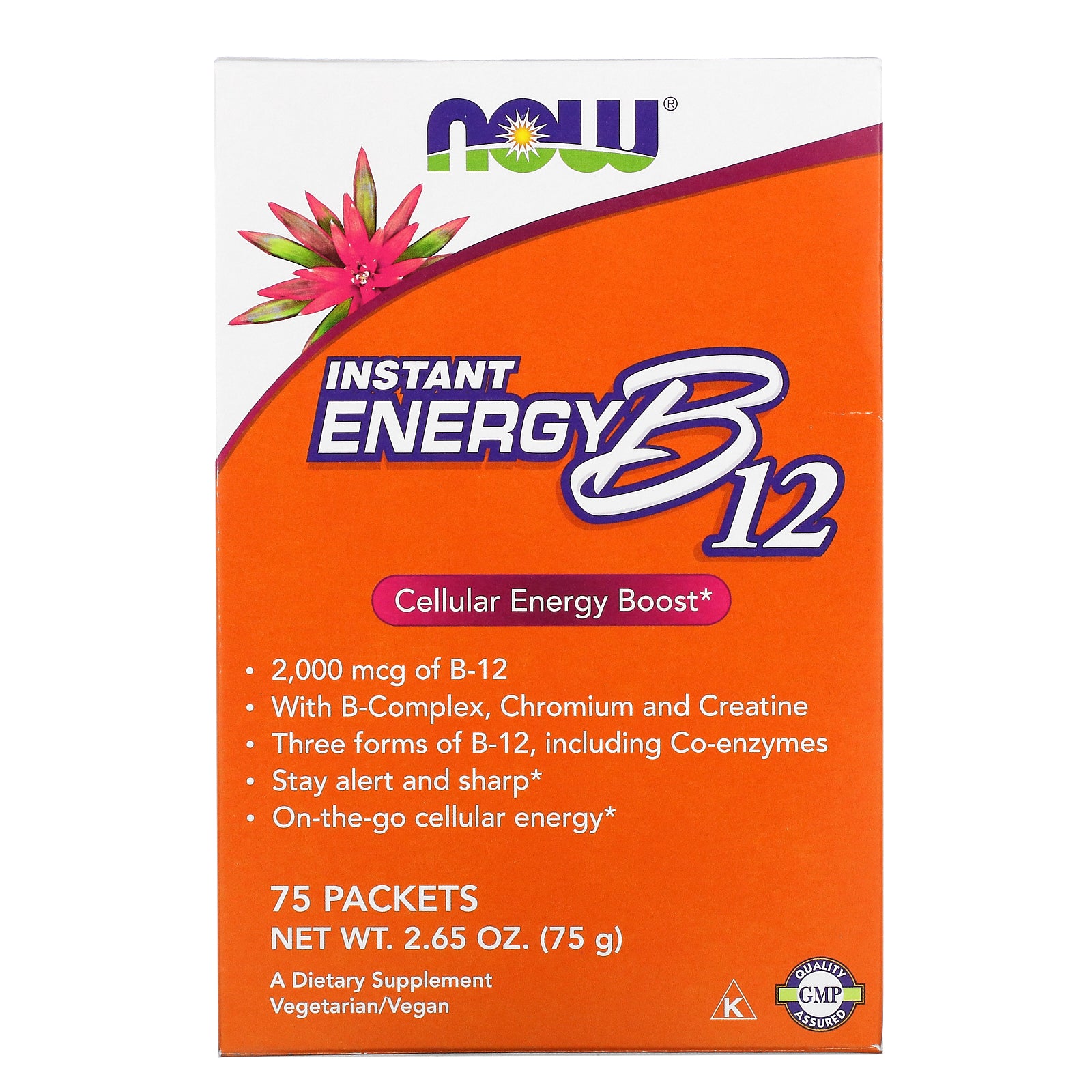 Now B-12 InstantEnergy packets 2000 mcg