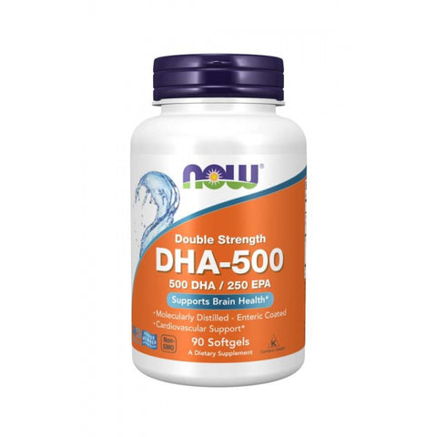 Now DHA-500, Double Strength Softgels