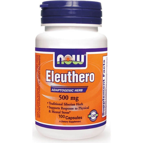 Now Eleuthero 500 mg Veg Capsules