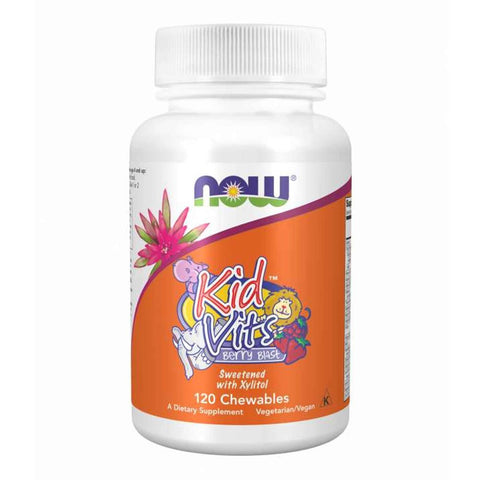 Now Kid Vits Berry Blast Chewables