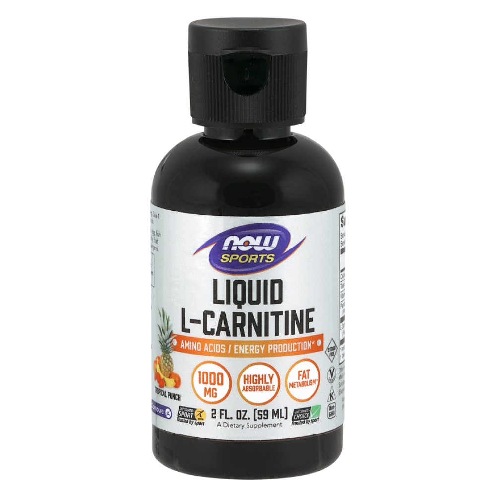 Now L-Carnitine Liquid 1000 mg, Tropical Punch