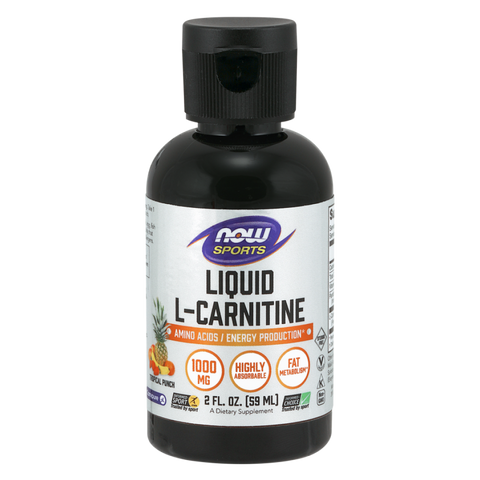 Now L-Carnitine Liquid 1000 mg, Tropical Punch