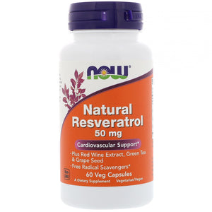 Now Natural Resveratrol Veg Capsules