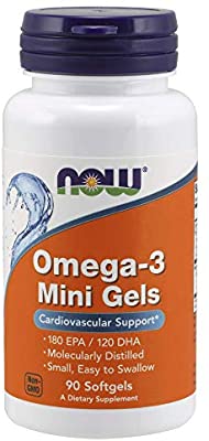 Now Omega-3 Mini Gels 500 mg Softgels