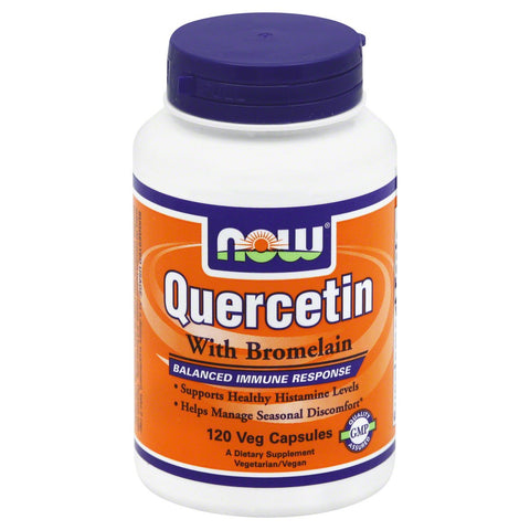 Now Quercetin with Bromelain Veg Capsules