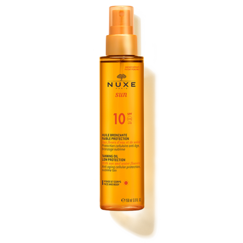 Nuxe Tanning Oil High Protection for Face and Body SPF 10