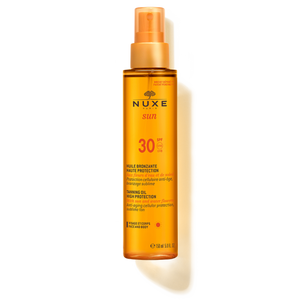 Nuxe Tanning Oil High Protection for Face and Body SPF 30