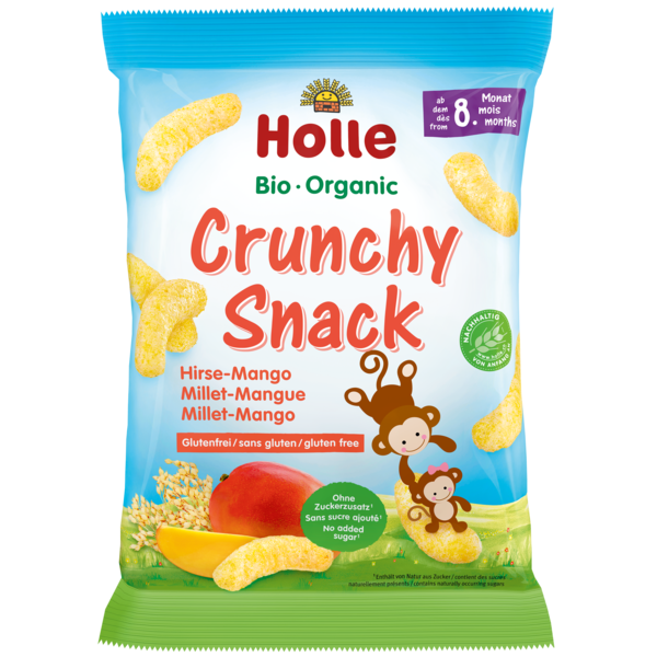 Holle Organic crunchy snack millet-Mango