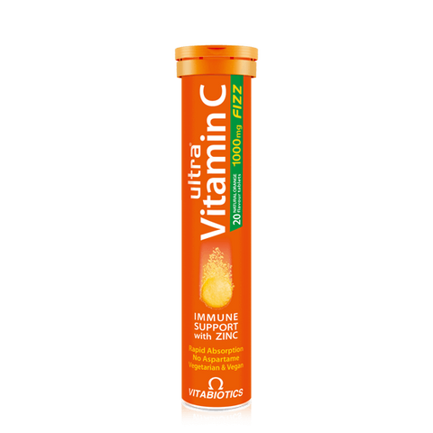 Ultra Vitamin C 1000mg Fizz +Zinc 20Tableta eferveshente