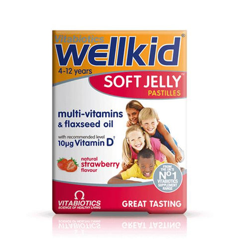 Wellkid Softjelly Strawberry flavour 30 kapsula