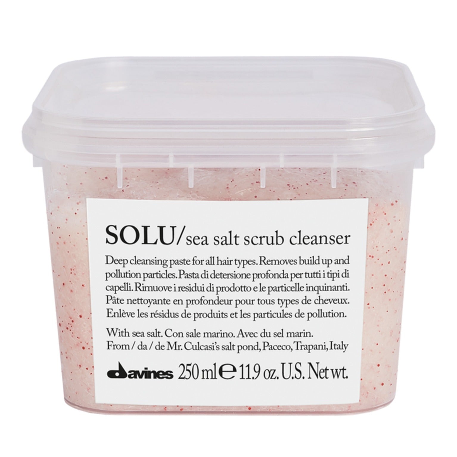 Davines SOLU Sea Salt Scrub Cleanser 250ml