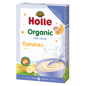 Holle Organic Milk Cereal me banane