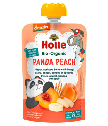 Holle Panda Peach Pure - Pjeshkë, kajsi, banane dhe tërshërë