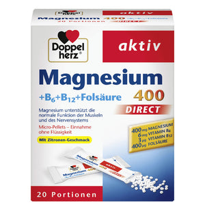 DoppelHerz Magnesium 400  +B6 +B12 +Acid Folik