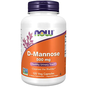 Now D-Mannose 500 mg Veg Capsules