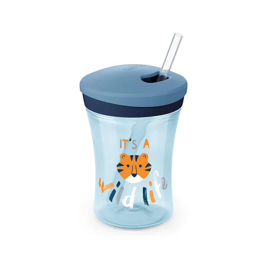 NUK Action Cup with drinking straw 12M+