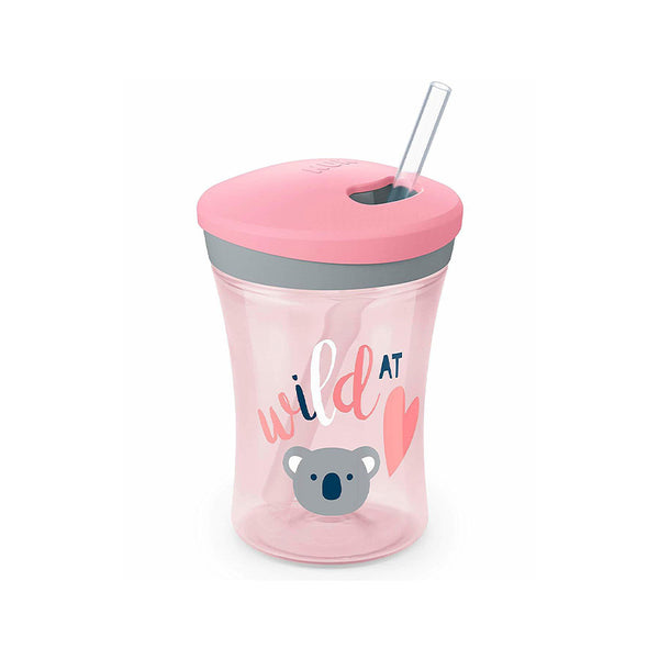 NUK Action Cup with drinking straw 12M+