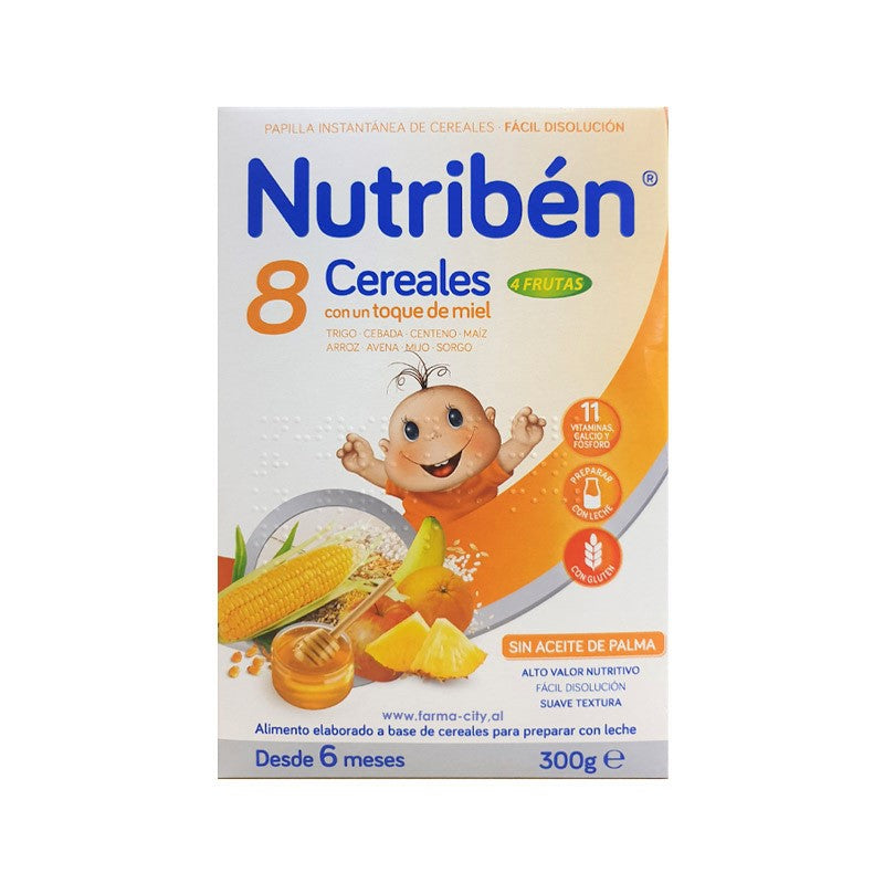 Nutriben 8 drithëra me mjalt & 4 lloje frutash 6M+