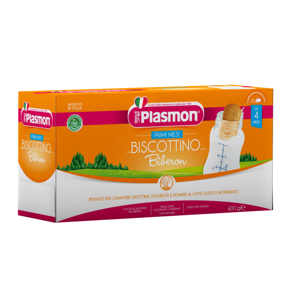 Plasmon Biskotë Biberoni 4M+ 600gr