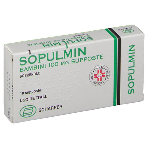 Sopulmin Bambini 100mg Supposte